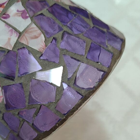 Purple Glass Candle Shade. Y1 - Picture 9 of 9